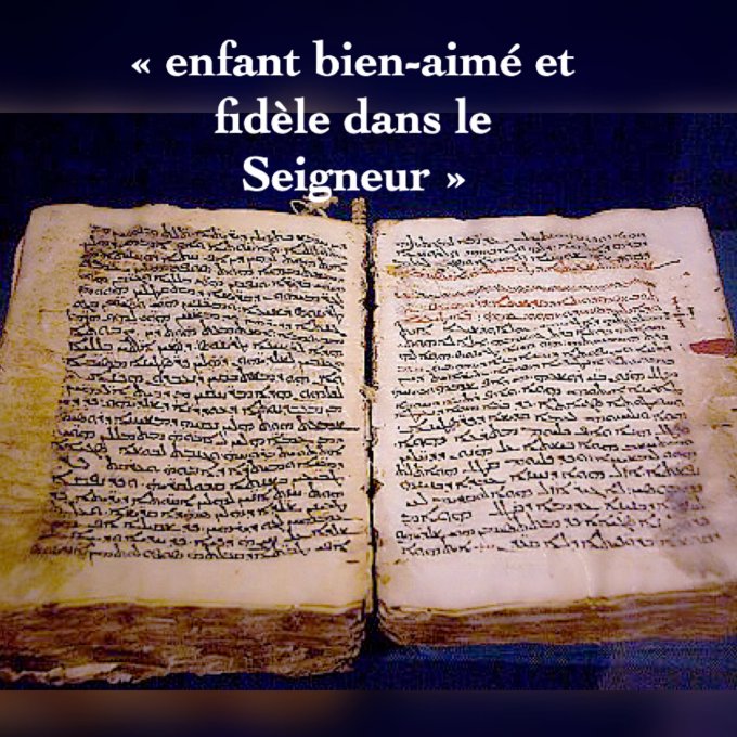 Par l'Évangile, nous sommes engendrés dans le Christ Jésus.