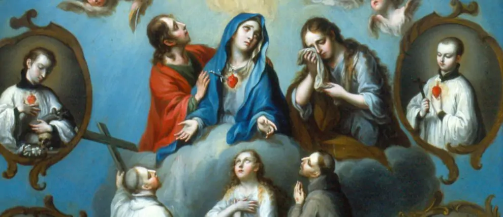 Prions les Saints autour de la Vierge Marie pour nos défunts 