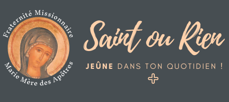 SAINT ou RIEN : jeûne dans ton quotidien !