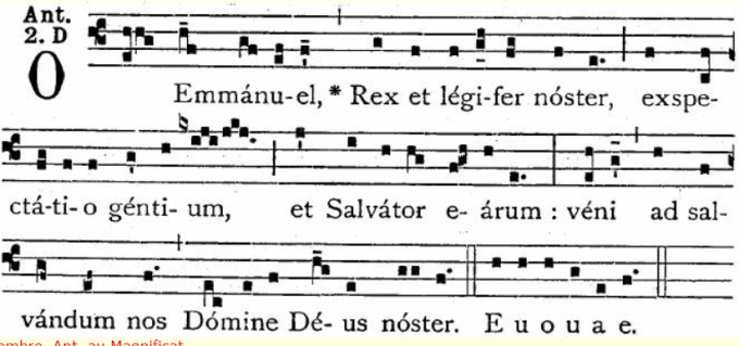 O Emmanuel,…venez nous sauver, Seigneur notre Dieu.