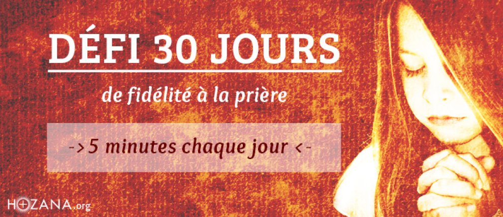 Prions pour le Défi 30 jours