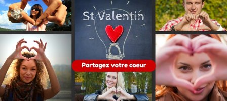 Prions pour partager notre coeur à la Saint Valentin !