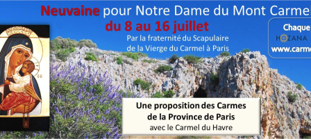 Prions Neuvaine Notre dame du Mont-Carmel (8-16 juillet)