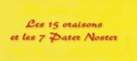 Les 7 Pater Noster