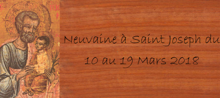 Neuvaine à Saint Joseph du 10 au 19 Mars 2018